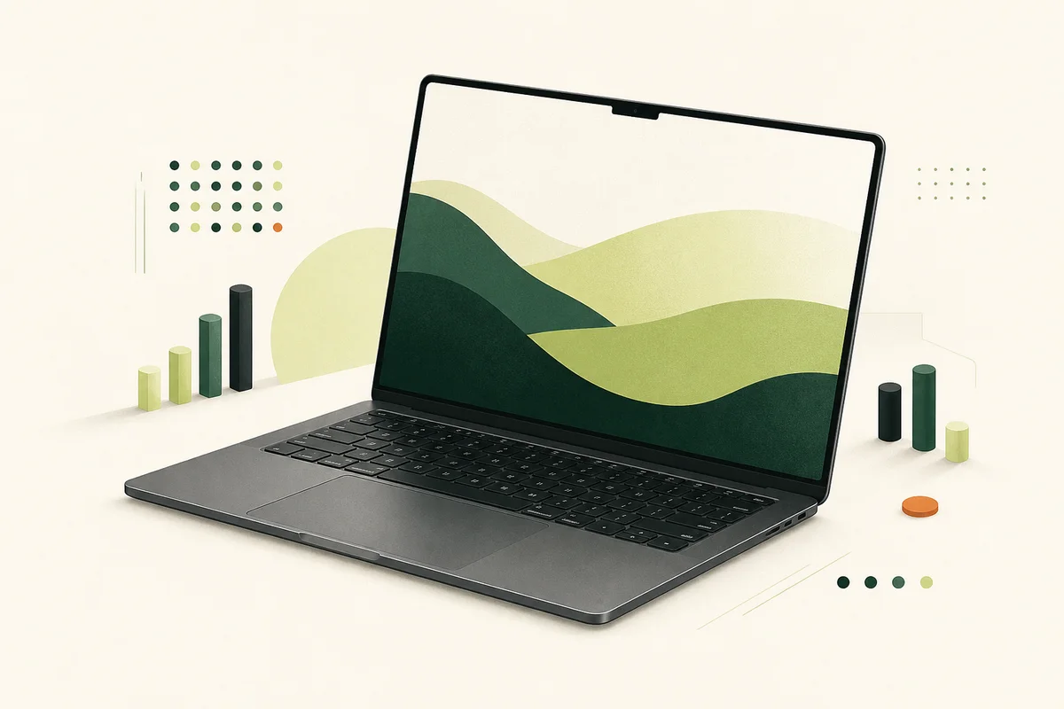 Original MacSpotter illustration representing the MacBook Air 15-inch with M5 product family