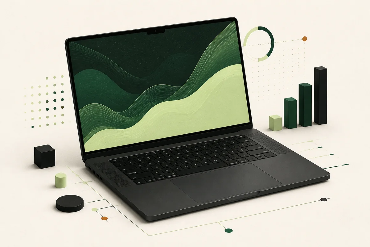 Original MacSpotter illustration representing the MacBook Pro 16-inch with M5 Pro product family